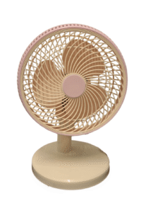 Ventilador de escritorio beige con rosado - CHAMO IMPORT