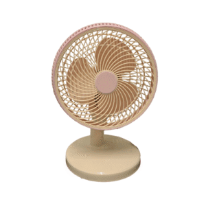 Ventilador de escritorio beige con rosado - CHAMO IMPORT