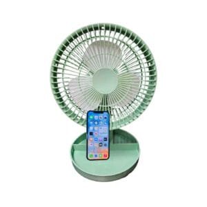 Ventilador de escritorio con porta celular verde - CHAMO IMPORT