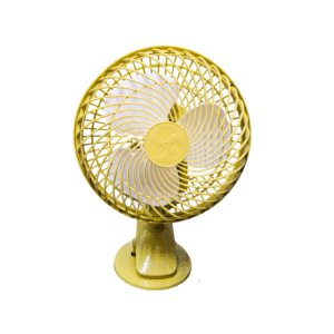 Ventilador de escritorio con sujetador amarillo - CHAMO IMPORT