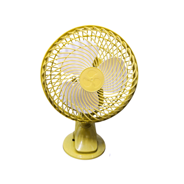 Ventilador de escritorio con sujetador amarillo - CHAMO IMPORT
