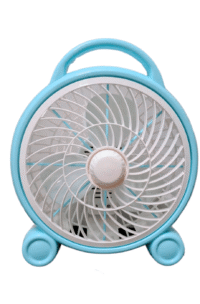 Ventilador de escritorio fijo celeste con blanco - CHAMO IMPORT