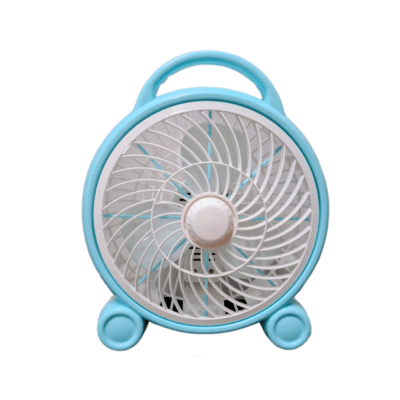 Ventilador de escritorio fijo celeste con blanco - CHAMO IMPORT