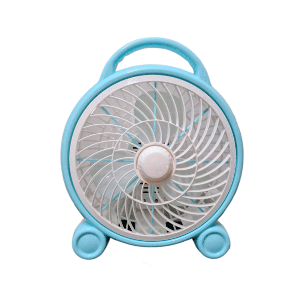 Ventilador de escritorio fijo celeste con blanco - CHAMO IMPORT
