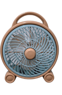 Ventilador de escritorio fijo marrón con celeste - CHAMO IMPORT