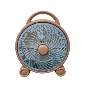 Ventilador de escritorio fijo marrón con celeste - CHAMO IMPORT