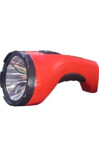 LINTERNA LED 3W ALTA - BAJA RECARGABLE ROJO