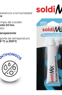 SILICONA TRANSPARENTE 50GR SOLDIMIX