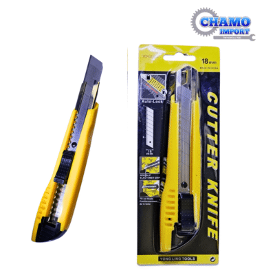 CUTER ERGONOMICO 18MM BLISTER UNIDAD