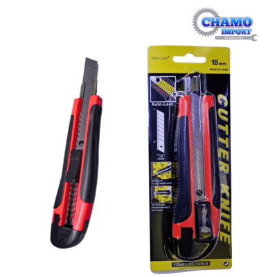 CUTER ERGONOMICO BLISTER 18MM UNIDAD
