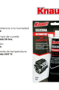 SILICONA GRIS AUTOMOTRIZ ALTA TEMPERATURA 85GR KNAUFF
