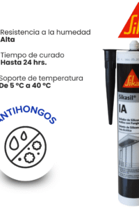 SILICONA IA EN TUBO NEGRO X 280ML SIKASIL