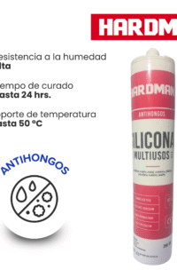 SILICONA EN TUBO TRANSPARENTE  HARDMAN