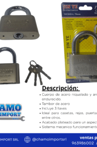 CANDADO 70B NIQUELADO CHAMO