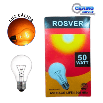 FOCO INCANDESCENTE 50W ROSVER