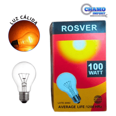 FOCO INCANDESCENTE 100W ROSVER