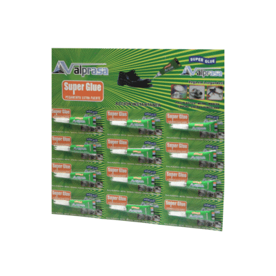 PEGAMENTO SUPER GLUE VERDE VALPRASA 12 UNIDADES