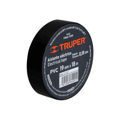 CINTA AISLANTE 18M X 19MM NEGRO TRUPER