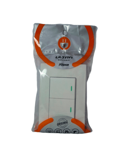 INTERRUPTOR DOBLE BLANCO