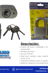 CANDADO 60B NIQUELADO JIN YE
