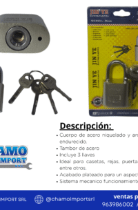 CANDADO 30B NIQUELADO JIN YE
