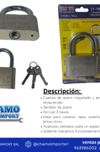 CANDADO 70B NIQUELADO JIN YE