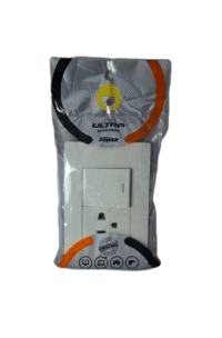 INTERUPTOR + TOMACORRIENTE MIXTO TIERRA BLANCO