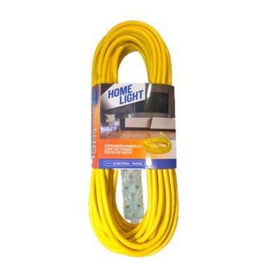 EXTENSION AMARILLO C/FOCO D/NEON 15MT HOME LIGHT