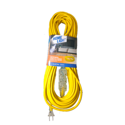 EXTENSION AMARILLO C/FOCO D/NEON 20MT HOME LIGHT