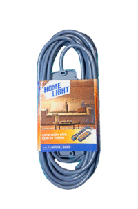 EXTENSION CON 4 TOMAS GRIS 7.5 MTS 18AWG HOME LIGHT