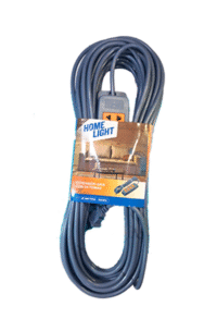 EXTENSION CON 4 TOMAS GRIS 20 MTS 18AWG HOME LIGHT