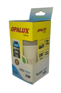 FOCO PERA LED 15W BLANCO OPALUX