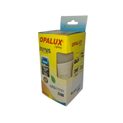 FOCO LED PERA 20W TRICOLOR OPALUX