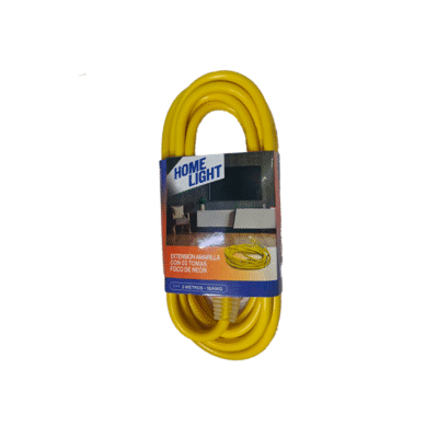 EXTENSION AMARILLO C/FOCO D/NEON 3MT HOME LIGHT