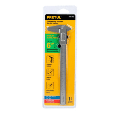 CALIBRADOR VERNIER 150MM 6" PRETUL