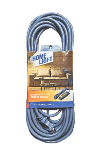 EXTENSION CON 4 TOMAS GRIS 10 MTS 18AWG HOME LIGHT