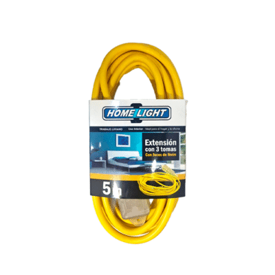 EXTENSION AMARILLO C/FOCO D/NEON 5MT HOME LIGHT