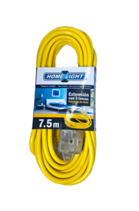 EXTENSION AMARILLO C/FOCO D/NEON 7.5M HOME LIGHT