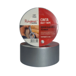 cinta duct tape 48mm x 10yds gris rayma