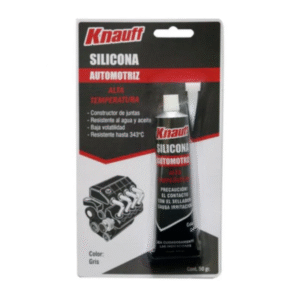 silicona gris automotriz alta temperatura 85gr knauff