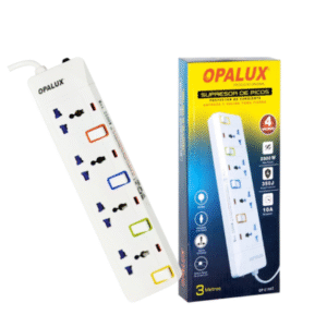 supresor de pico de 4 tomas c/inter individual (3 mts.) opalux