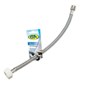 tubo abasto p/inodoro nylon 7/8" x 40cm r/pvc c&a