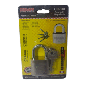 candado 30b niquelado chamo