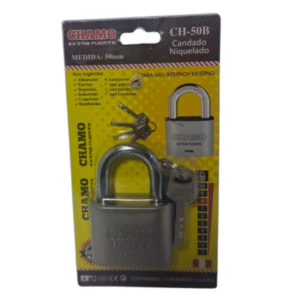 candado 50b niquelado chamo