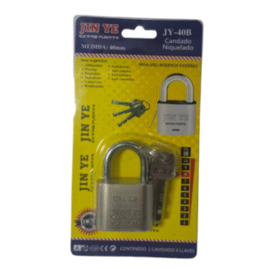 candado 40b niquelado jinye