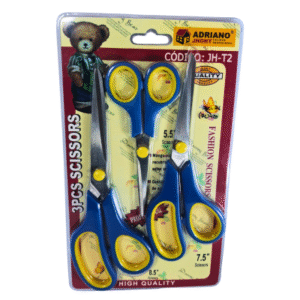 tijera x 3 piezas azules (8.5" 7.5" 5.5") adriano