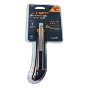 cuter navaja cuchilla retractil 9mm x 3hjs truper