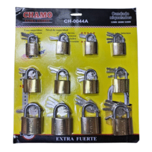 juego de candados 32 38 50mm dorado