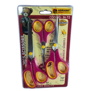 tijera x 3piezas (8.5" 7.5" 5.5") adriano