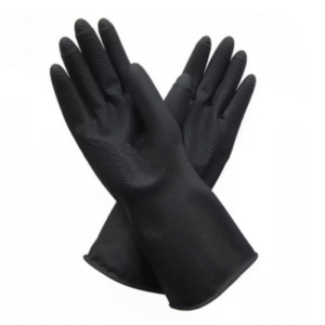 guantes latex jebe industrial negro s m l gloves